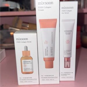 Mixsoon PDRN Collagen Skincare Set - White and Pink
